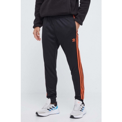 adidas Originals pantaloni de trening culoarea negru, cu imprimeu