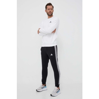 adidas pantaloni de trening culoarea negru, cu imprimeu