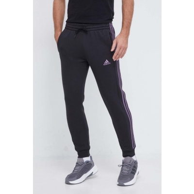 adidas pantaloni de trening culoarea negru, cu imprimeu