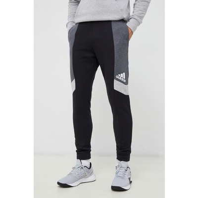 adidas pantaloni de trening culoarea negru, modelator