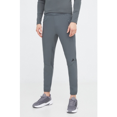 adidas Performance pantaloni de antrenament D4T culoarea verde, neted