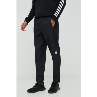 adidas Performance pantaloni de antrenament Designed For Movement barbati, culoarea negru, neted