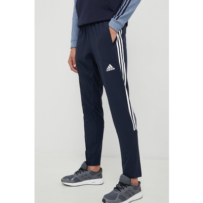 adidas Performance pantaloni de antrenament Train Icons barbati, culoarea albastru marin, cu imprimeu