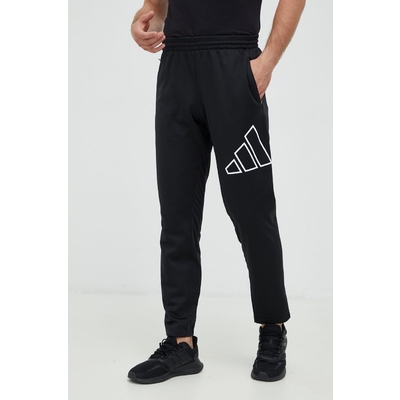 adidas Performance pantaloni de antrenament Training Icon barbati, culoarea negru, cu imprimeu