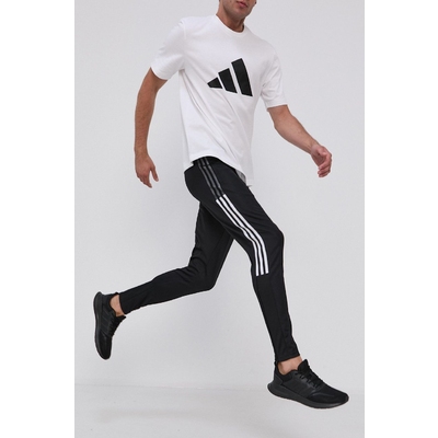 Adidas Performance Pantaloni GH7305 bÄƒrbaÈ›i, culoarea negru, cu imprimeu