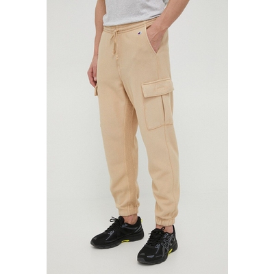 Champion pantaloni de trening culoarea bej, neted