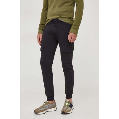 Colmar pantaloni de trening culoarea negru, neted