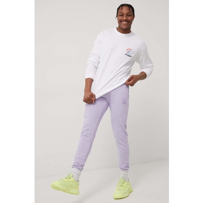 Fila pantaloni culoarea violet, cu imprimeu