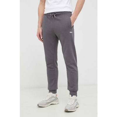Fila pantaloni de trening culoarea gri, neted