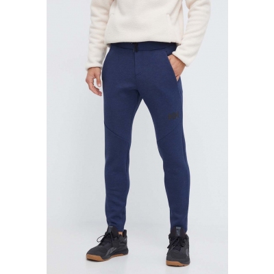 Helly Hansen pantaloni de trening culoarea albastru marin, cu imprimeu