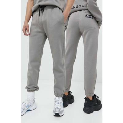 Kangol pantaloni de trening unisex, culoarea gri, neted