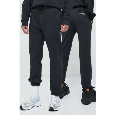 Kangol pantaloni de trening unisex, culoarea negru, neted
