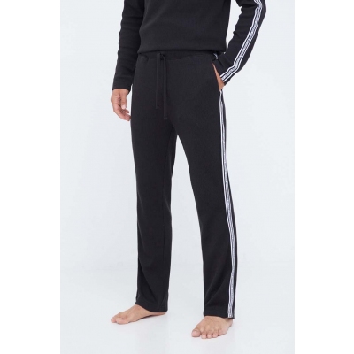 Michael Kors pantaloni lounge din bumbac culoarea negru, cu imprimeu
