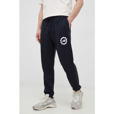 New Balance pantaloni de trening culoarea negru, neted