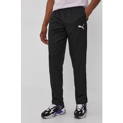 Puma Pantaloni 586732 bÄƒrbaÈ›i, culoarea negru, material neted