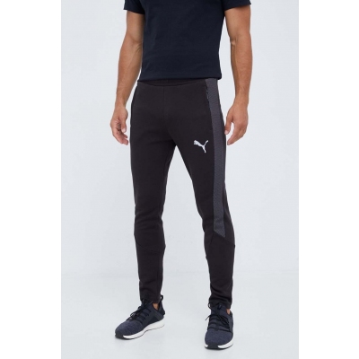 Puma pantaloni de antrenament Evostripe culoarea negru, cu imprimeu