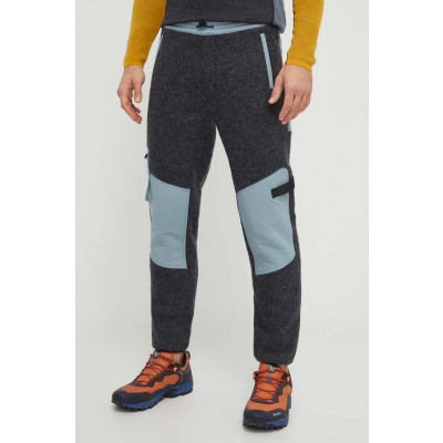 Smartwool pantaloni de exterior Hudson culoarea gri, modelator