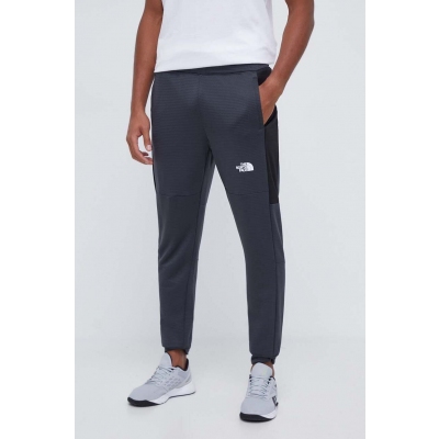 The North Face pantaloni de trening Mountain Athletics culoarea gri, neted