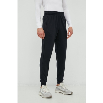 Under Armour pantaloni de trening Armour Fleece barbati, culoarea negru, neted
