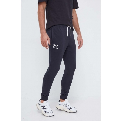 Under Armour pantaloni de trening culoarea negru, cu imprimeu