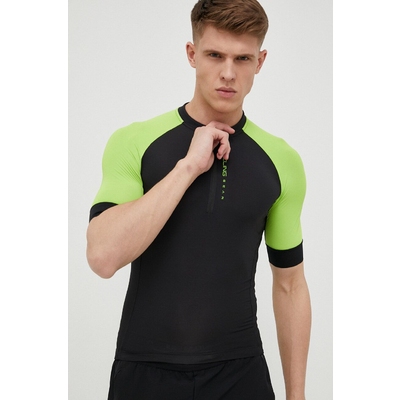 4F tricou de ciclism culoarea negru, modelator