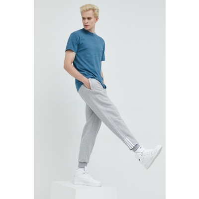 Abercrombie & Fitch tricou barbati, culoarea turcoaz, melanj