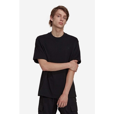 adidas Originals tricou din bumbac culoarea negru, neted HK2890-black