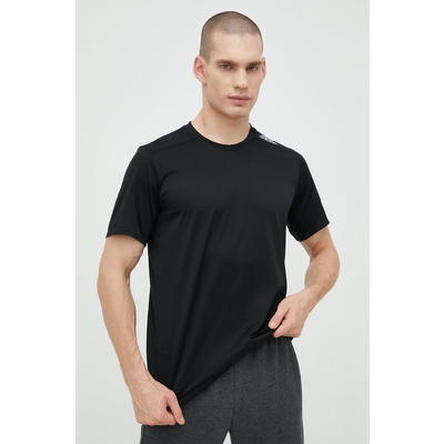 adidas Performance tricou de alergare Designed For Running culoarea negru, neted