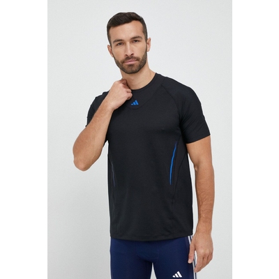 adidas Performance tricou de antrenament HIIT Elevated Training culoarea negru, cu imprimeu