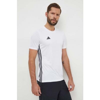 adidas Performance tricou de antrenament Tabela 23 culoarea alb, cu imprimeu