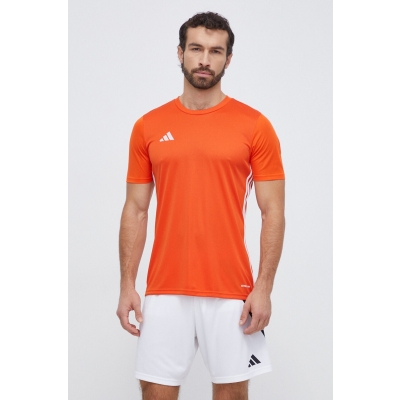 adidas Performance tricou de antrenament Tabela 23 culoarea portocaliu, cu imprimeu