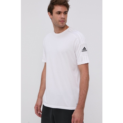 Adidas Performance Tricou GN5726 bÄƒrbaÈ›i, culoarea alb, material neted