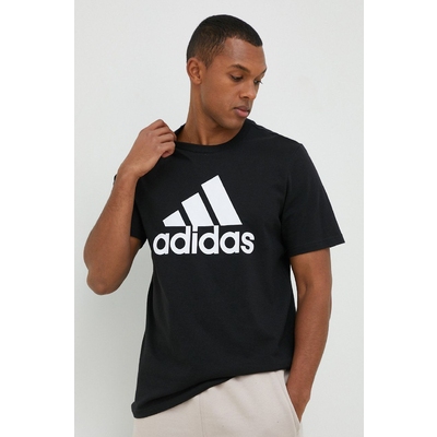 Adidas tricou din bumbac culoarea negru, cu imprimeu