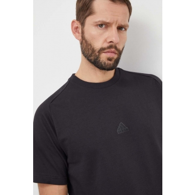 adidas tricou Z.N.E barbati, culoarea negru, neted