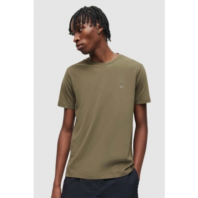 AllSaints tricou din bumbac culoarea roz, neted