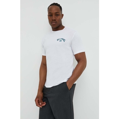 Billabong tricou din bumbac culoarea alb, cu imprimeu