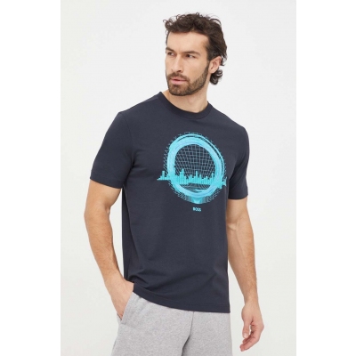 Boss Green tricou barbati, cu imprimeu