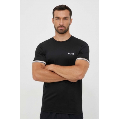 Boss Green tricou BOSS GREEN x Matteo Barrettini barbati, culoarea negru, cu imprimeu