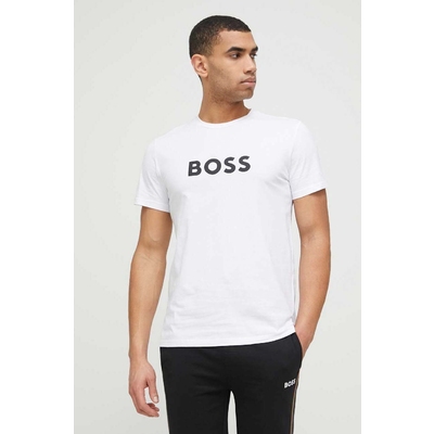 BOSS tricou de plajÄƒ culoarea alb, modelator