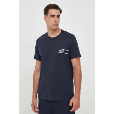 BOSS tricou lounge din bumbac cu imprimeu