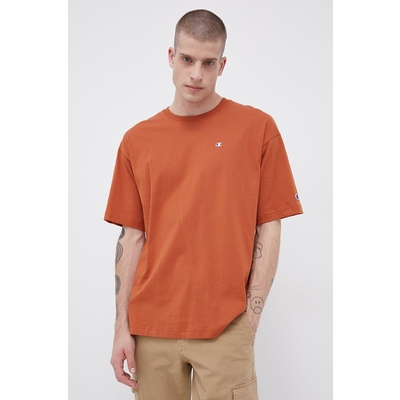 Champion tricou din bumbac 216548 culoarea portocaliu, cu imprimeu 216548-MS053