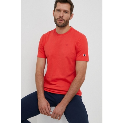 Champion tricou din bumbac culoarea rosu, neted
