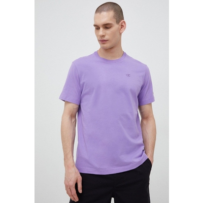 Champion tricou din bumbac culoarea violet, neted