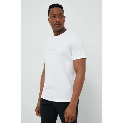 Columbia tricou barbati, culoarea alb, cu imprimeu