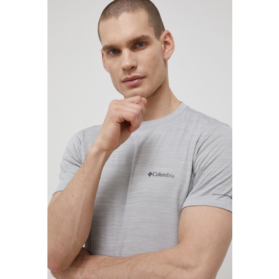Columbia tricou sport Zero Rules culoarea gri, neted