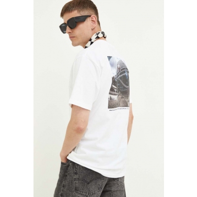 DC tricou din bumbac culoarea alb, modelator