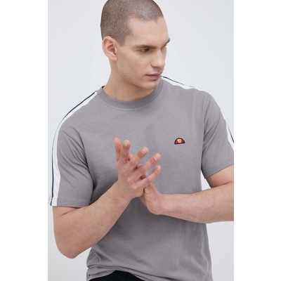 Ellesse tricou din bumbac culoarea gri, cu imprimeu