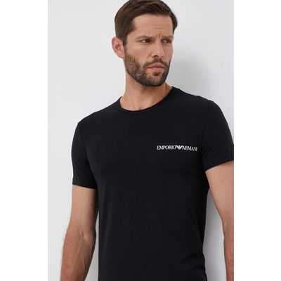 Emporio Armani Underwear tricou lounge 2-pack cu imprimeu
