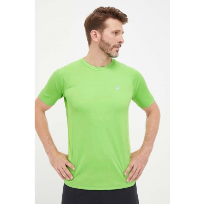 Fila tricou de alergare Ridgecrest culoarea verde, neted
