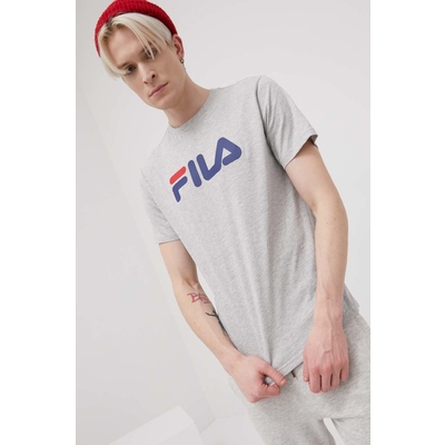 Fila tricou din bumbac culoarea gri, cu imprimeu